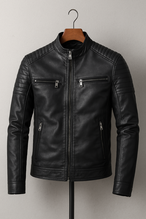 Silvain™ | Veste Cuir Élégante