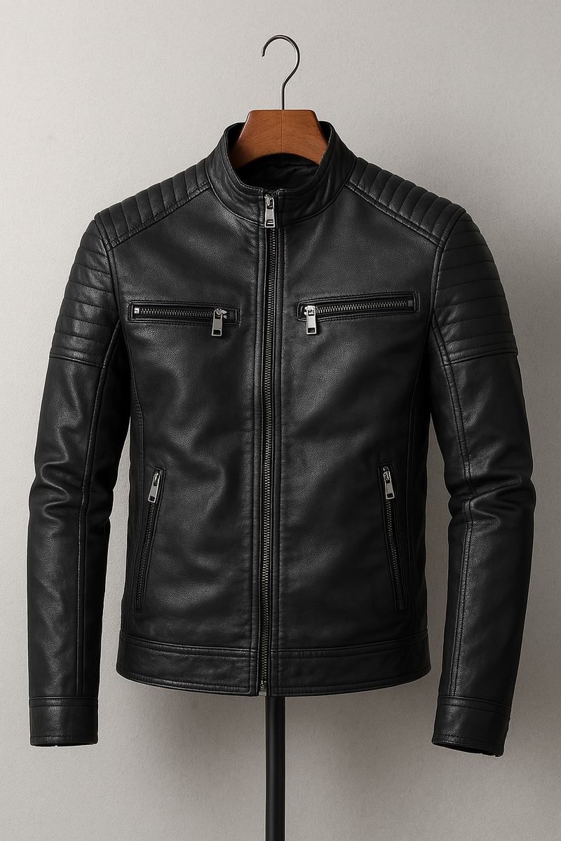 Silvain™ | Veste Cuir Élégante