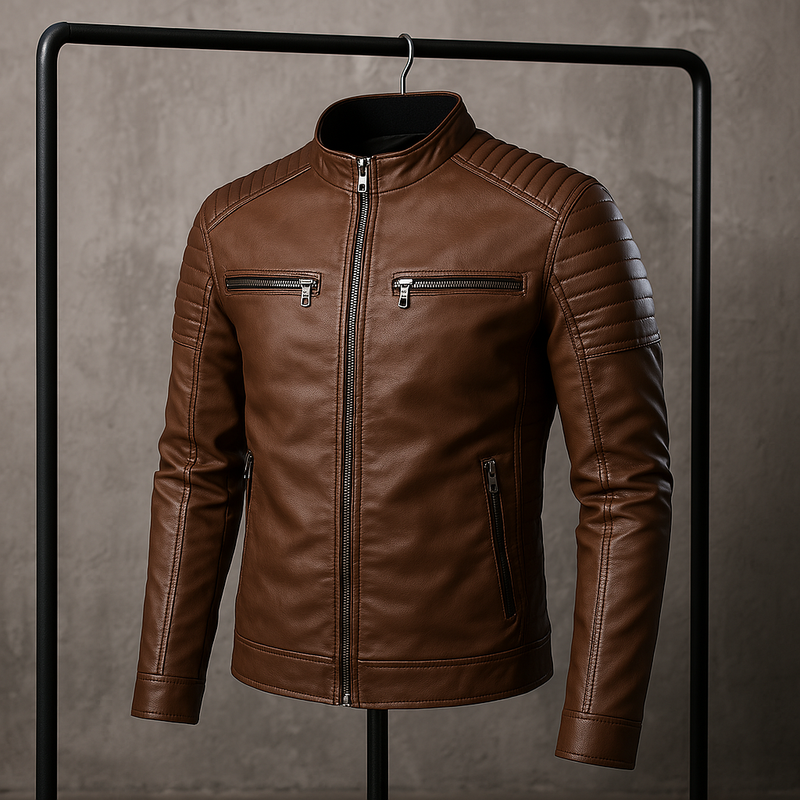 Silvain™ | Veste Cuir Élégante