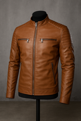 Silvain™ | Veste Cuir Élégante