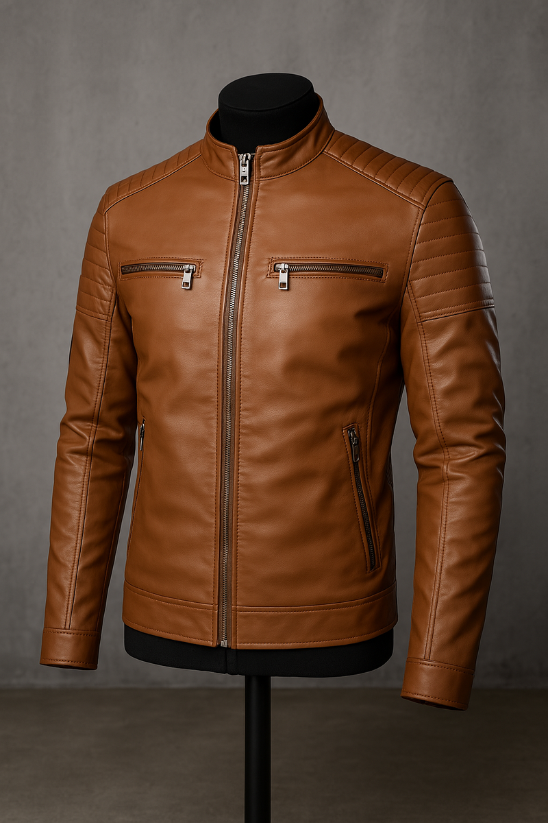 Silvain™ | Veste Cuir Élégante